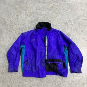 Vintage Columbia‎ Sportswear Women's Purple & Teal Colorblock Full Zip Jacket XL